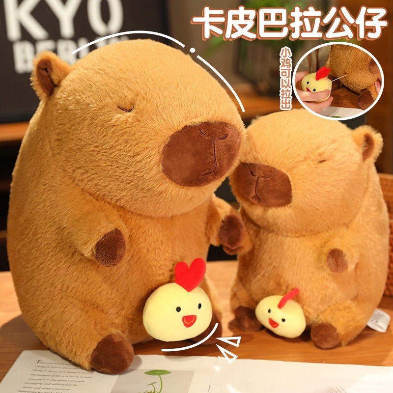 Chicken Capybara Teddy Bear - Capybara Premium Teddy Bear City