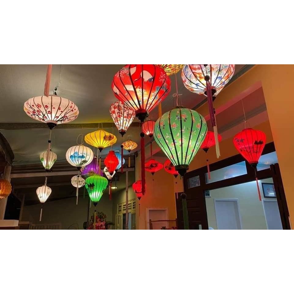 ขนาด 45 CM, HOI AN LANTERN สําหรับตกแต่งกลางแจ้ง