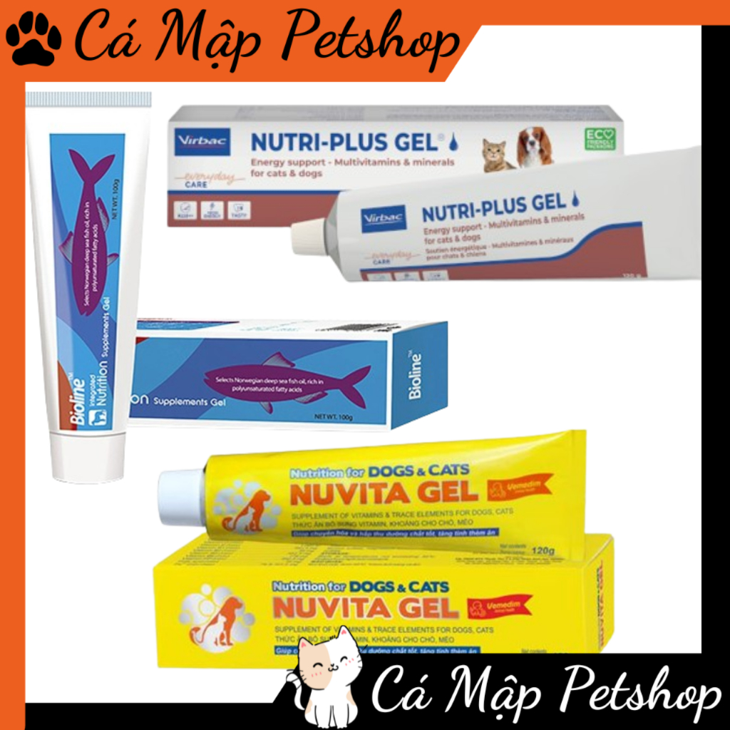 Nutri Plus Gel Virbac Cat Nutrition Gel อาหารเสริมวิตามินและแร ่ ธาตุสําหรับสัตว ์ เลี ้ ยง