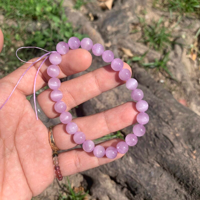 (Kunzite)สร้อยข้อมือ Kunzite ขนาด 7-8mm