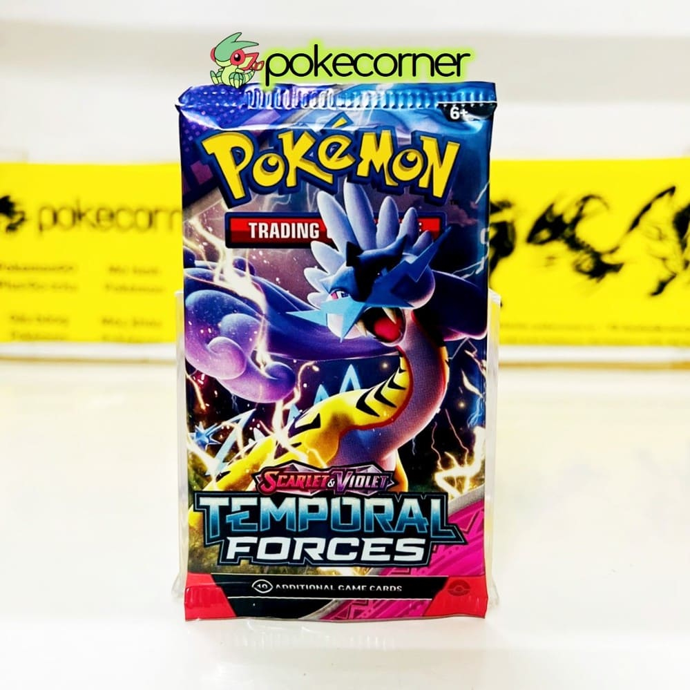 (HOT🌹 01 Pack ขายปลีก Pokemon TCG Scarlet &amp; Violet Temporal Forces SV05 100 % ของแท ้ Booster Pack - PokeCorner