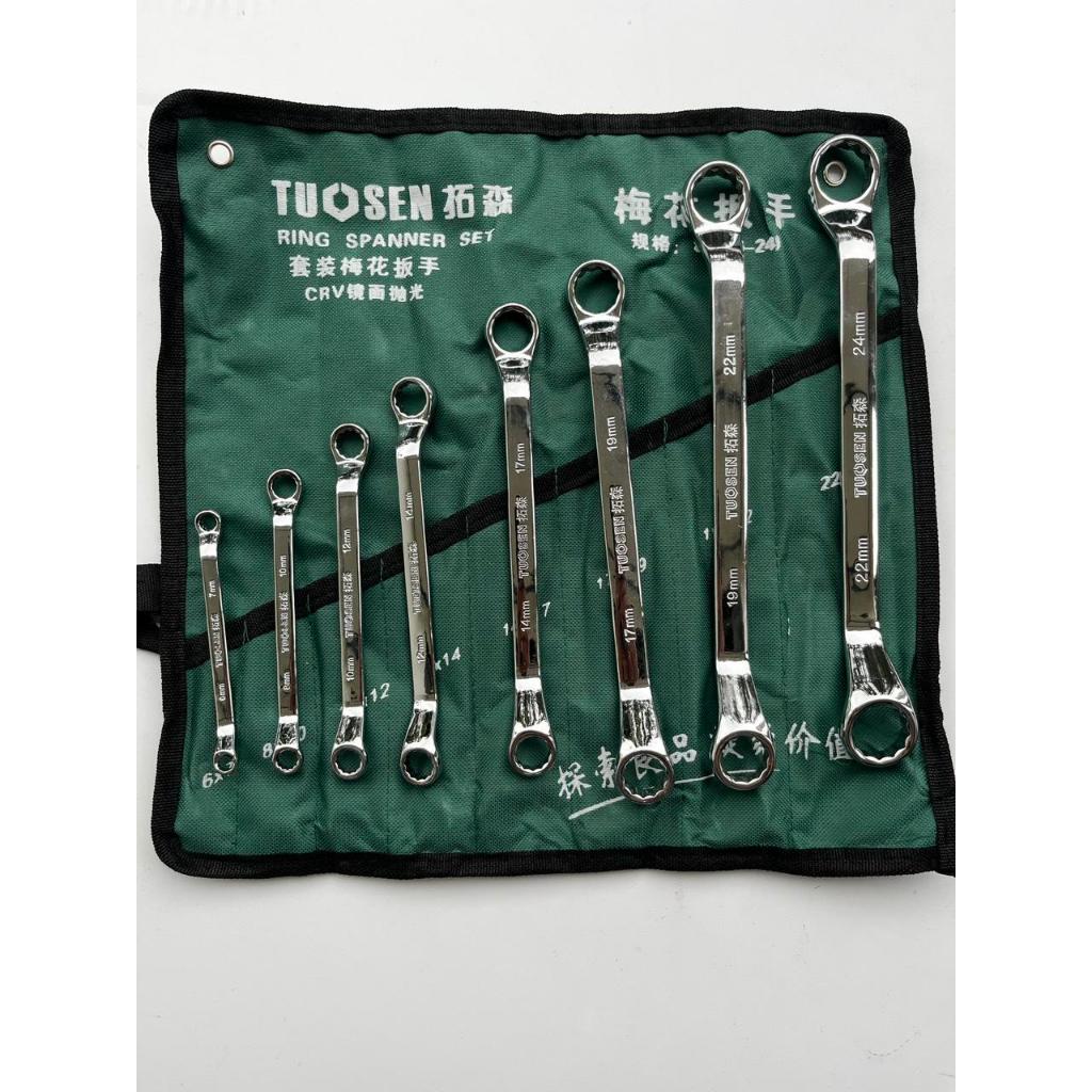 ชุดประแจสองหัวเหล็ก CRV Tuosen