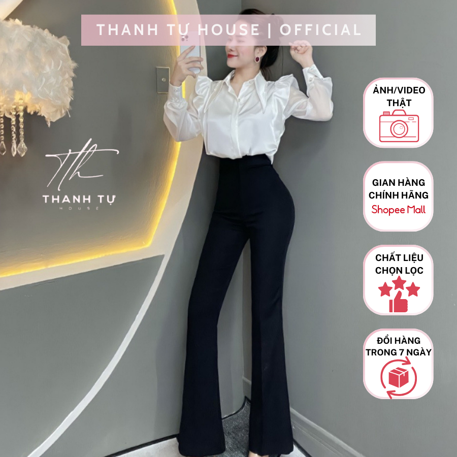 กางเกงดีไซน์ขายาวเอวสูง Q101 - Thanh Tu