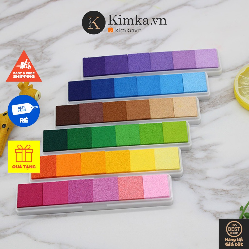 (730) หมึกลายนิ้วมือและปั๊ม 6 สี