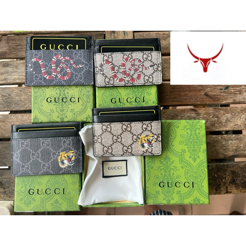 Gucci mini Wallet ( ที ่ ใส ่ บัตร Fullbox Real Leather