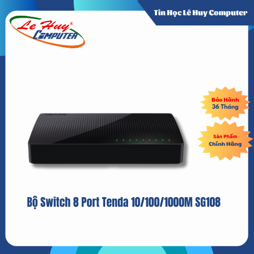 ชุดสวิตช์พอร์ต Tenda 10/100/1000M SG108 8