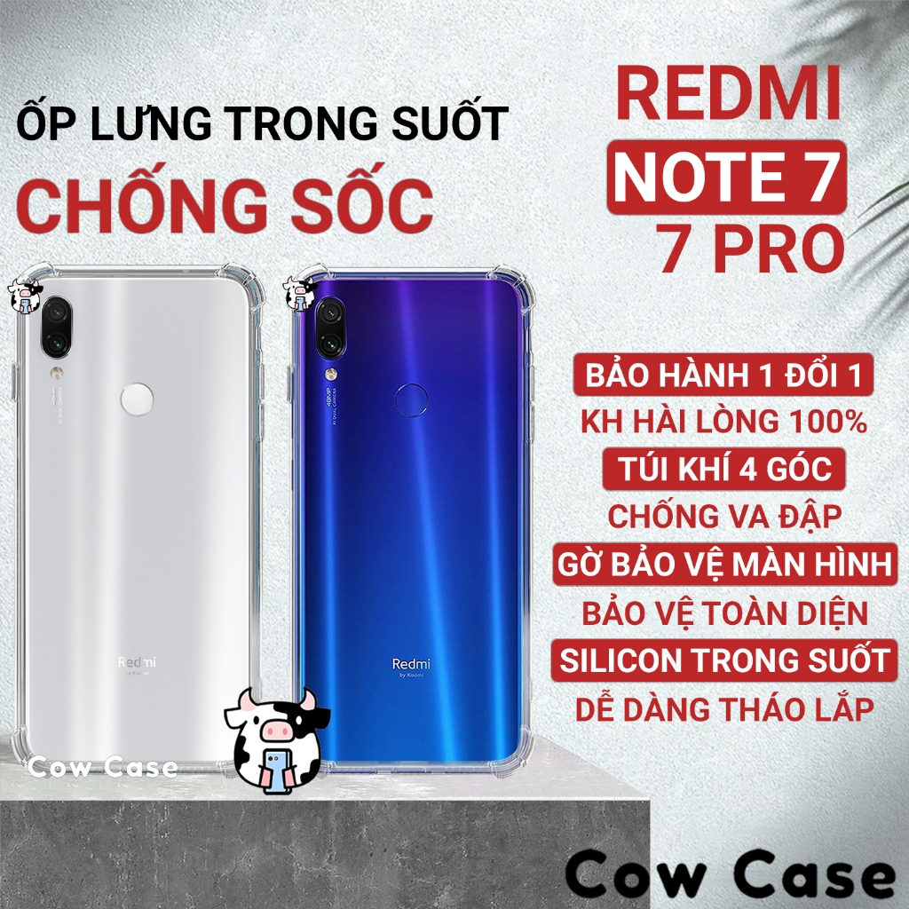 Redmi Note 7, Redmi 7, Note 7 Pro Case ซิลิโคนยืดหยุ ่ นกันกระแทกใน Cowcase | เคสโทรศัพท ์ Xiaomi ปกป ้ องกล ้ องอย ่ างเต ็ มที ่