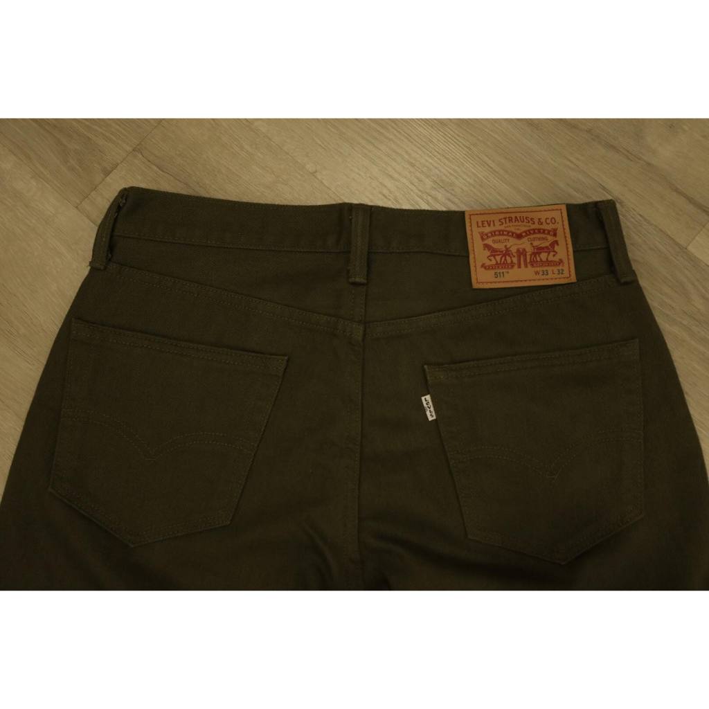 Denim Jeans 511 Levis slim fit ป่าเข้ม Green Moss Style