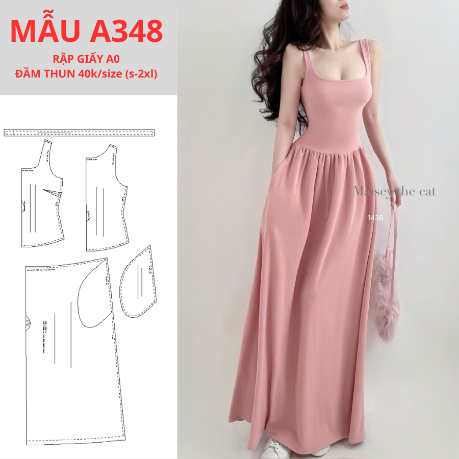 แผ่นกระดาษ A0 ชุดสตรี -A348