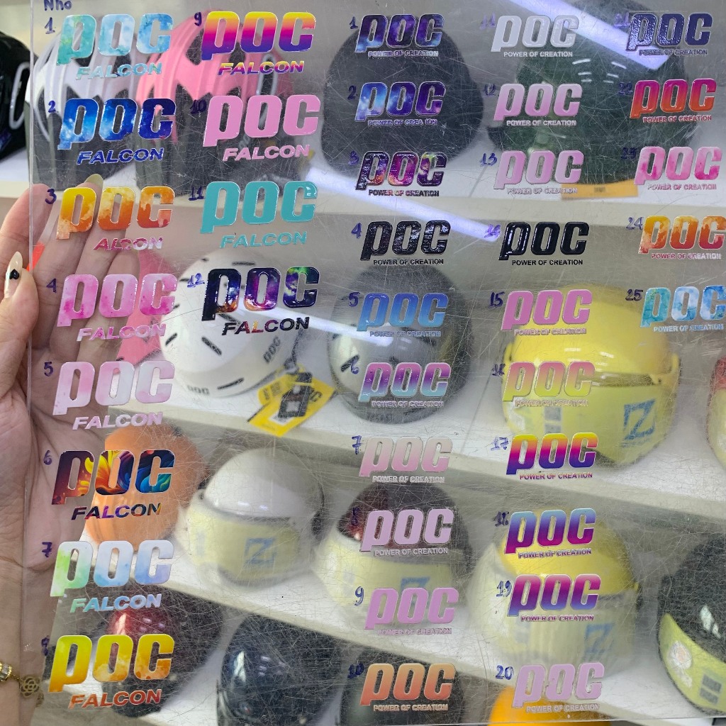 สติ๊กเกอร์ POC Falcon ของแท้สําหรับ Poc Falcon