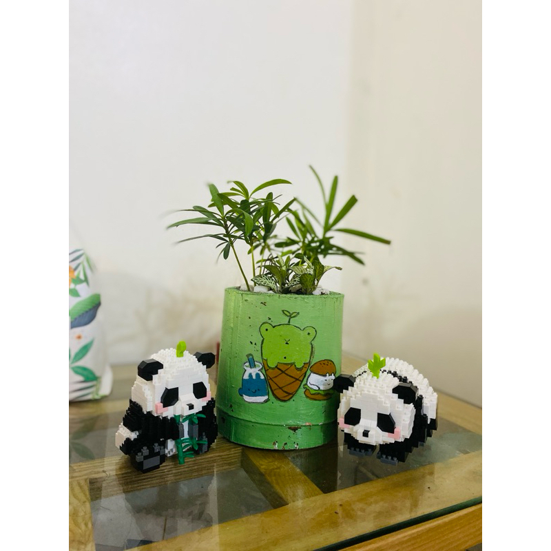 ชุดของเล่นประกอบ Panda Huahua สุดน่ารัก