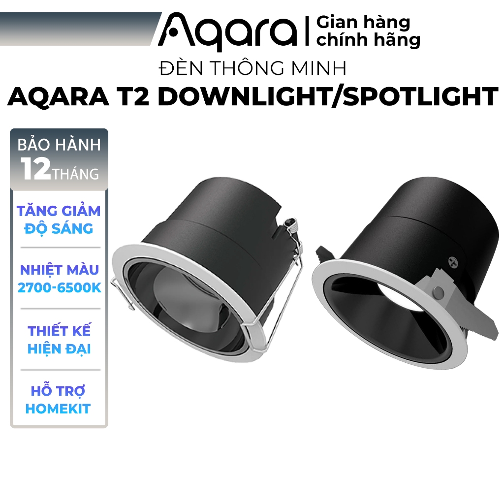 Aqara T2 Dowlight และ Spotlight ไฟเพดานในประเทศ - ลดความสว ่ างลึก , ไฟ Adaptive , รองรับ Apple HomeKit