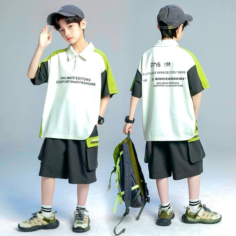 Raplan BABEKIDS ชุดคอเต่าพร้อมกางเกงคาร์โก้ MSBO--09 สําหรับเด็กผู้ชายตั้งแต่ 13-50kg