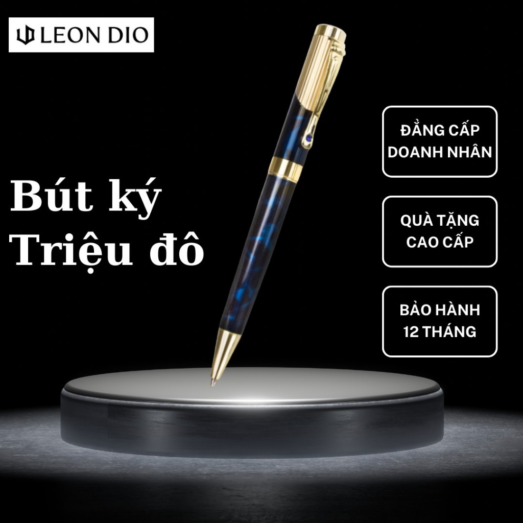 ของขวัญ PARKER ปากกา - Sign Pen, ชื ่ อแกะสลัก Pen, Leon Dio Lapis Lazuli Blue Writing Pen, 0.7 มม.Nib, หมุนปากกาลูกลื ่ น , ใช ้ เป ็ นของขวัญ