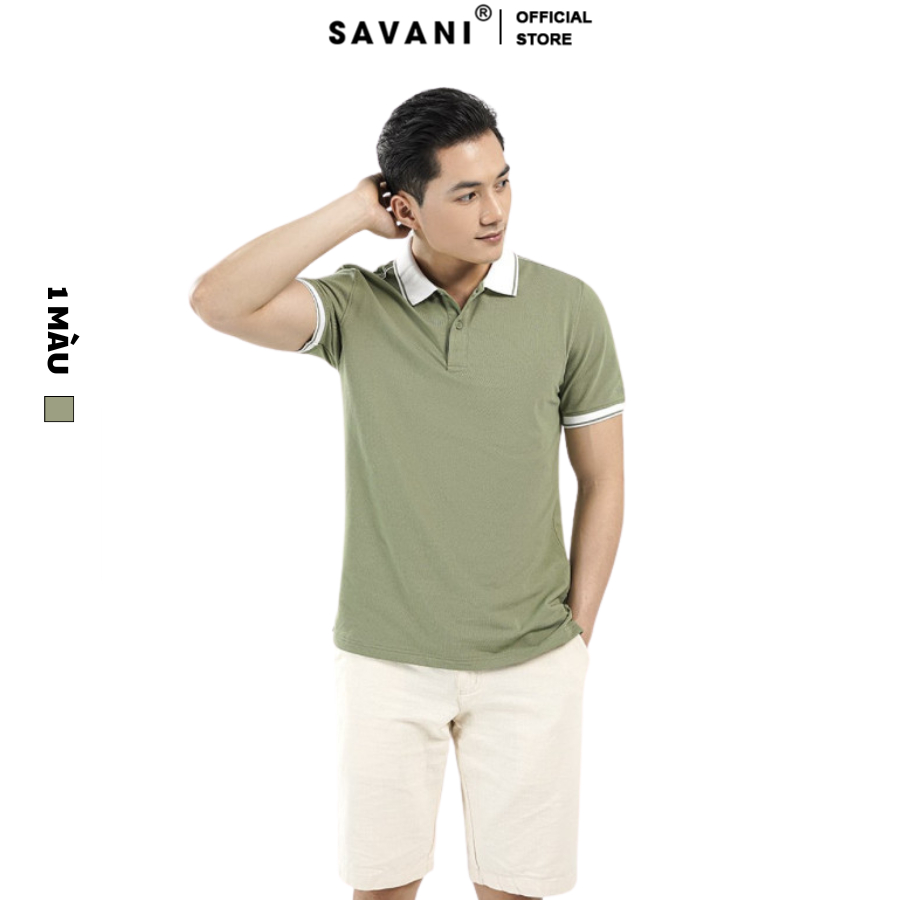 เสื้อยืดคอปกแขนสั้นผู้ชาย MPU021S4