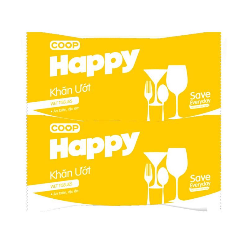 [NEW DATE] ทิชชู่เปียก Coop Happy 2020 cm แพ็ค 50 (Kco1)