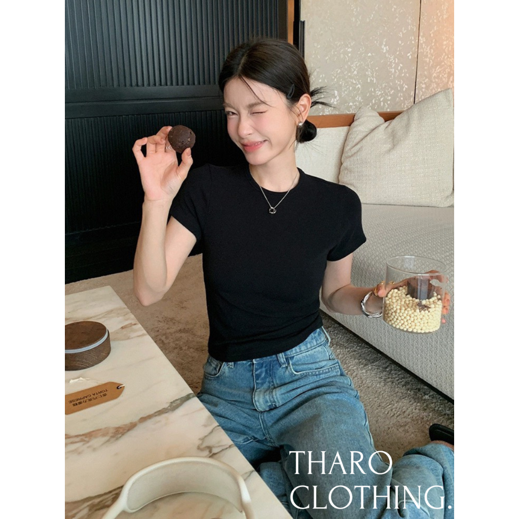Baby Tee - เสื้อยืด Baby Plain - Taro Clothing [AO00095]