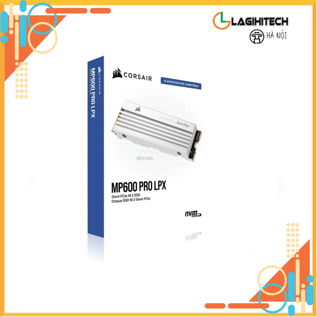 [Laigitech-Hn ] Mp600 PRO LPX 2TB PCIe Gen4 x4 NVMe M.2 SSD - PS5. 3 ปี