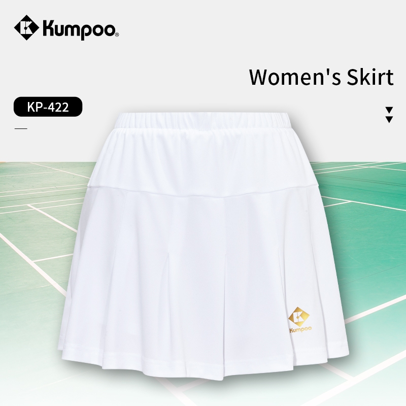 กระโปรงแบดมินตัน Kumpoo Cool, 4-Way Stretched, กระโปรงกีฬาหญิงดูดซับเหงื ่ อเหมาะสําหรับการปฏิบัติและการแข ่ งขัน
