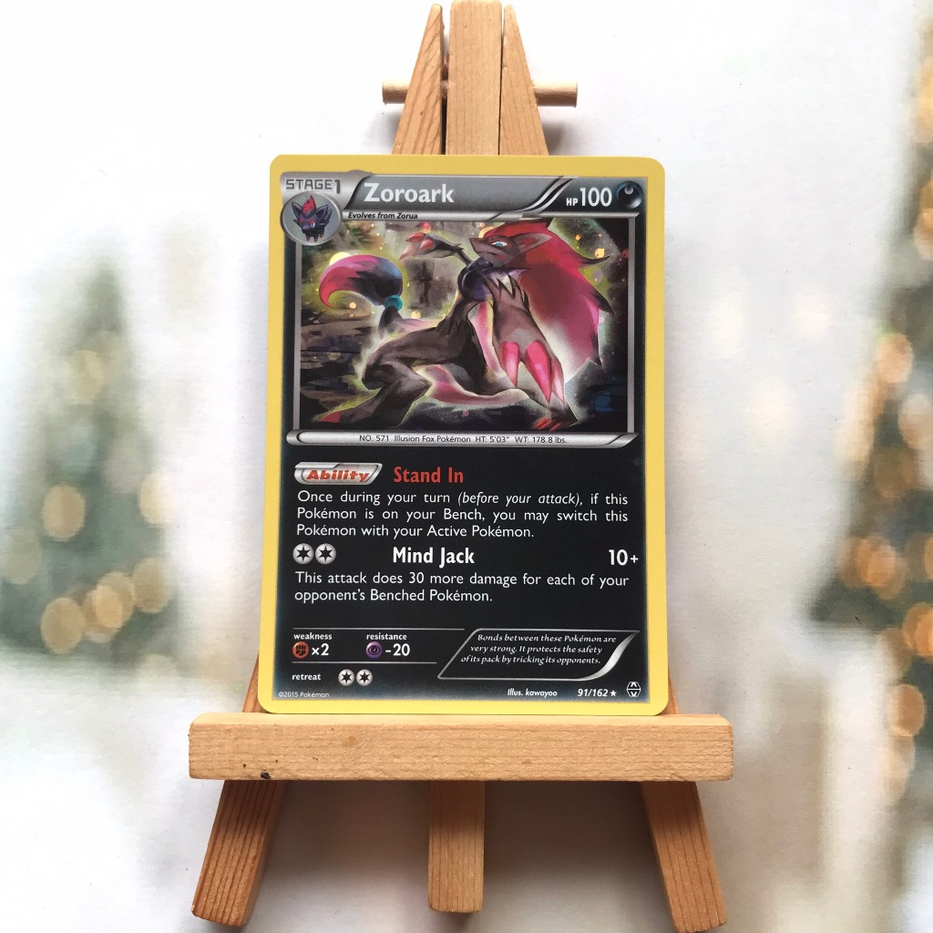 Pokemon Zoroark 91 / 162 - การ์ด XY od: Breakthrough Alternate Holo Promo ภาษาอังกฤษของแท้