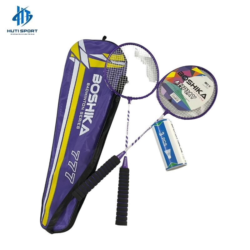ไม้แบดมินตัน ฮัติสปอร์ต 777 วัสดุอลูมิเนียมอัลลอยด์หลากสีพร้อมที่จับโฟมสําหรับผู้ใหญ่และนักเรียน