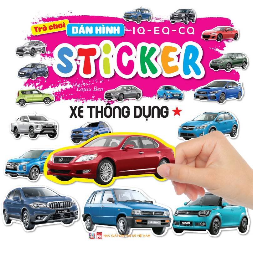 Sticker Peel and Stick Book - Common Vehicles - Training IQ EQ CQ สําหรับเด็ก - เล่ม 1 (VT)