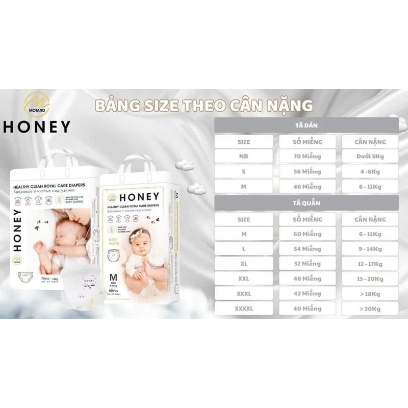 (giveaway from 1b)ผ้าอ้อม/กางเกงน้ําผึ้ง NB70/S56/M46/M60/L54