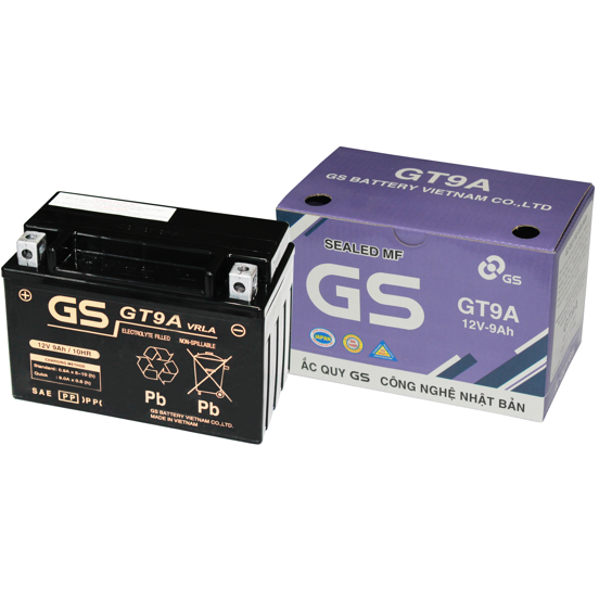 GS GT9A แบตเตอรี่มอเตอร์ไซค์ (12V - 9AH)