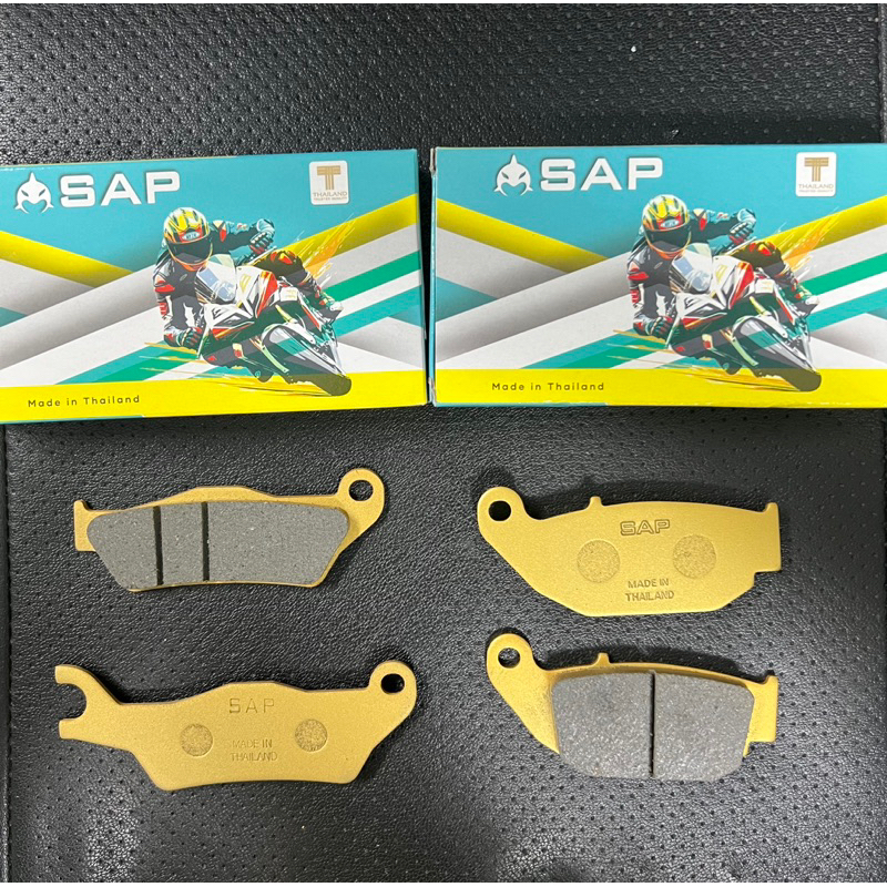 ผ้าเบรค ผ้าเบรคหน้า-หลัง GSX 150, GSX150, GSX R150, Bandit - ยี่ห้อ SAP นําเข้าจากประเทศไทย