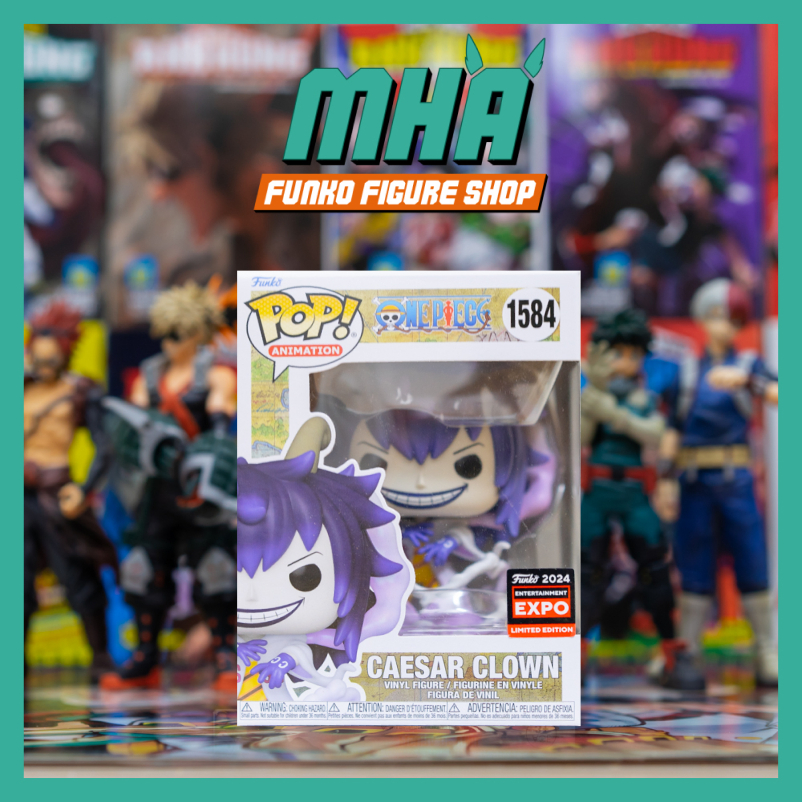 Funko Pop ของแท้! Animation One Piece - Caesar Clown 1584 C2E2 2024 รุ่นพิเศษ