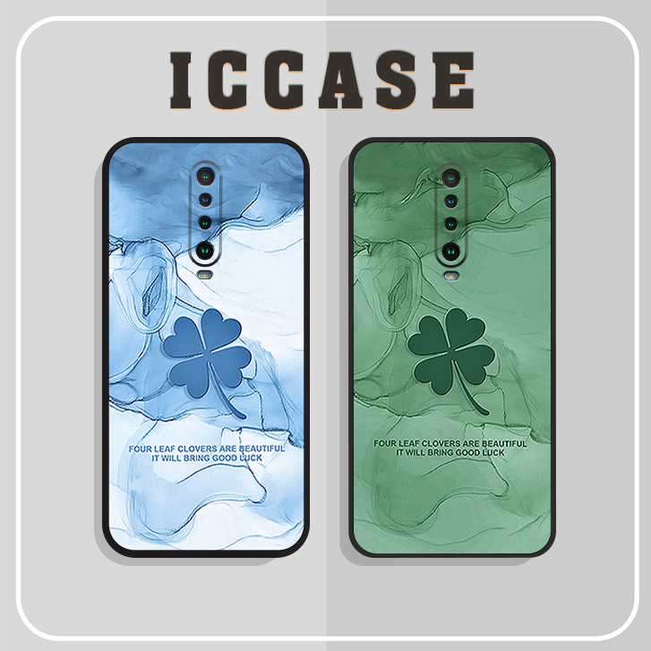 Xiaomi Redmi K30 - K30 5G - K20 - K20 Pro case ขอให้โชคดี โคลเวอร์สี่ใบ ใบนําโชคเพื่อสันติภาพที่สวยง