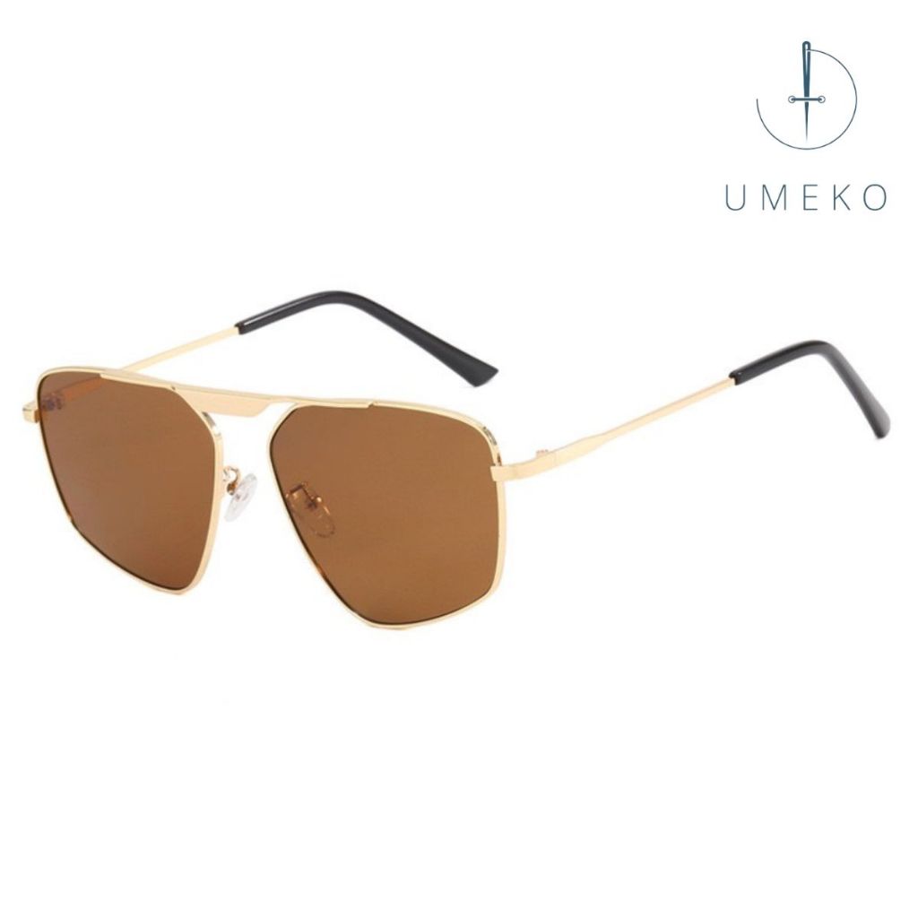 UMEKO NK137 แว่นกันแดดสําหรับผู้ชายและผู้หญิงพร้อมกรอบโลหะป้องกันรังสียูวี