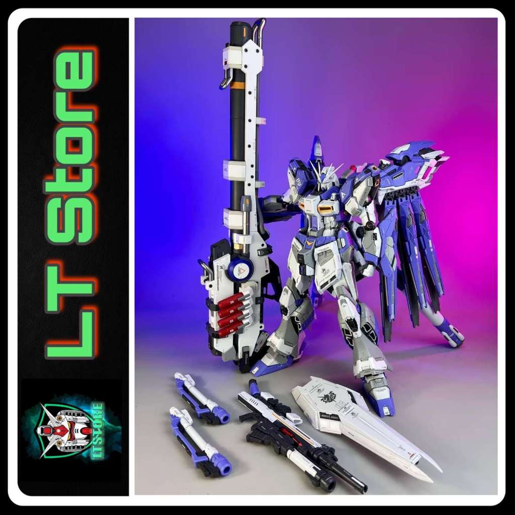 โมเดลประกอบ MG Hi Nu V - Tiger VT01 (มาพร้อม Mega Bazooka โครงโลหะฐาน รูปลอกน้ํา)