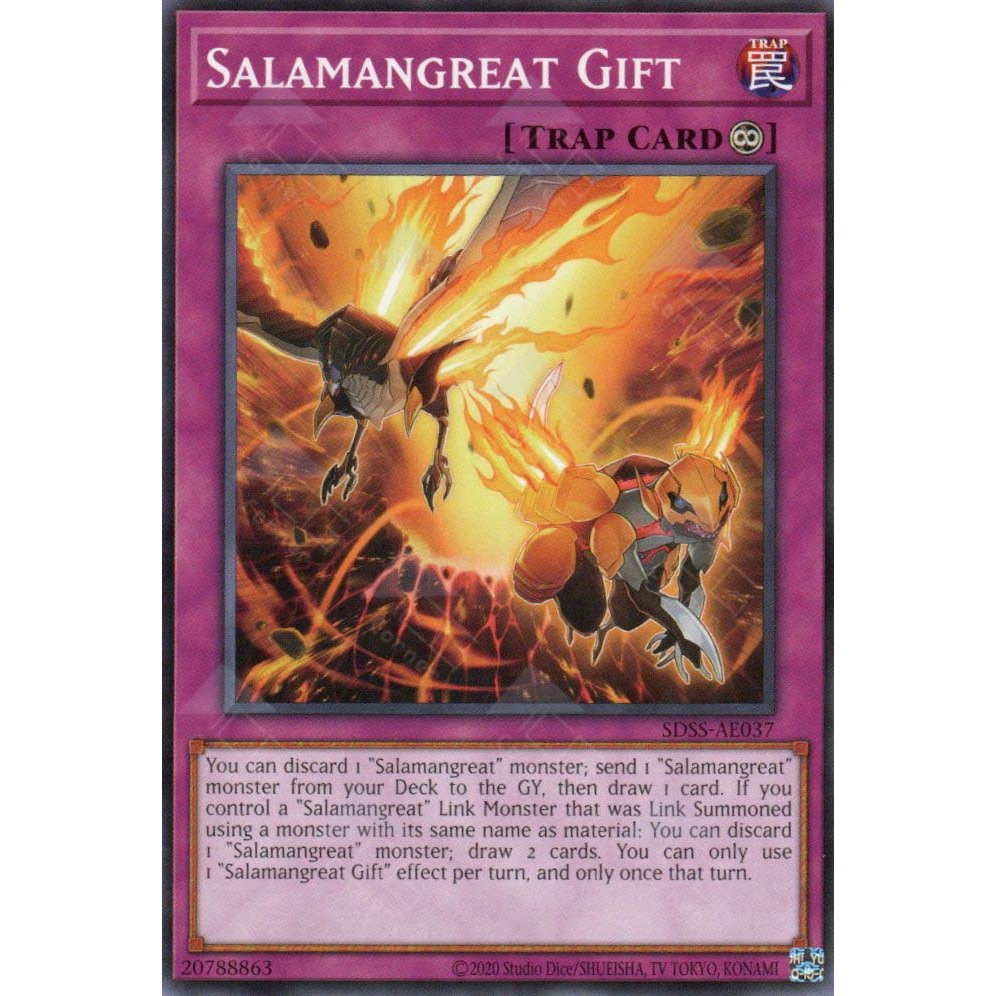 [Yugioh Funny Shop] การ์ด 1 ใบ SDSS-AE037 Salamangreat Gift (N)