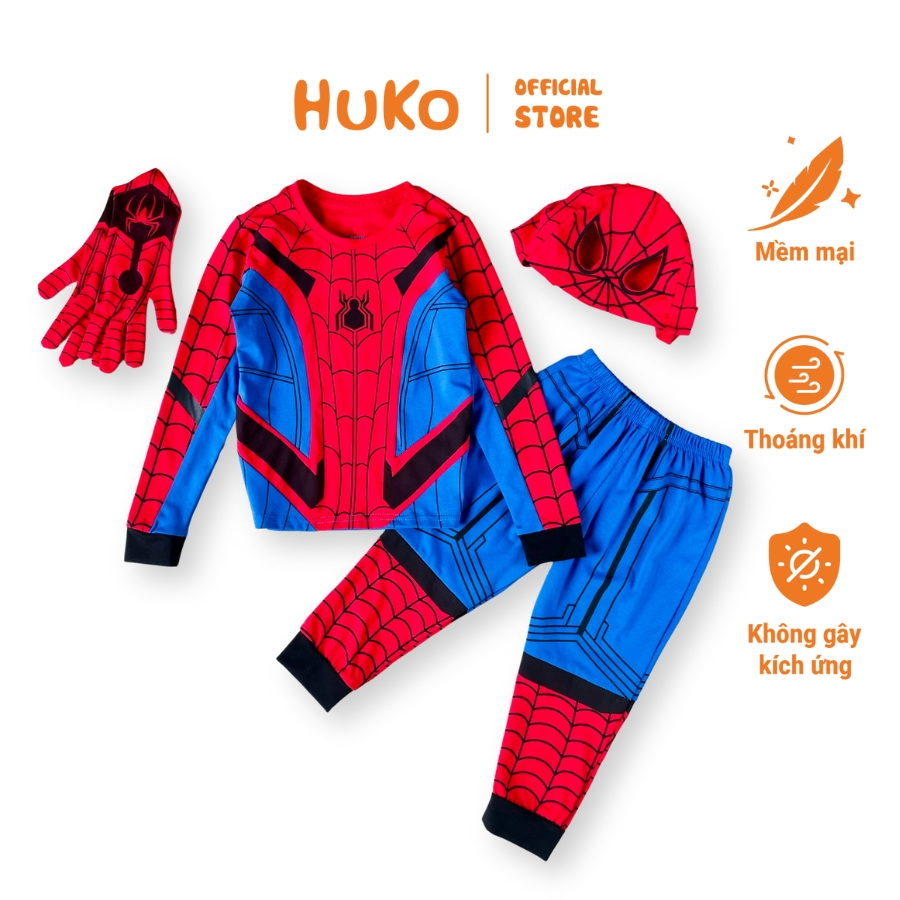 HCMC EXPRESS | ชุดคอสเพลย์คริสต์มาสและปีใหม่ Spider-Man สําหรับเด็กผู้ชาย HUKO HB30 ชุดสไปเดอร์แมนสํ