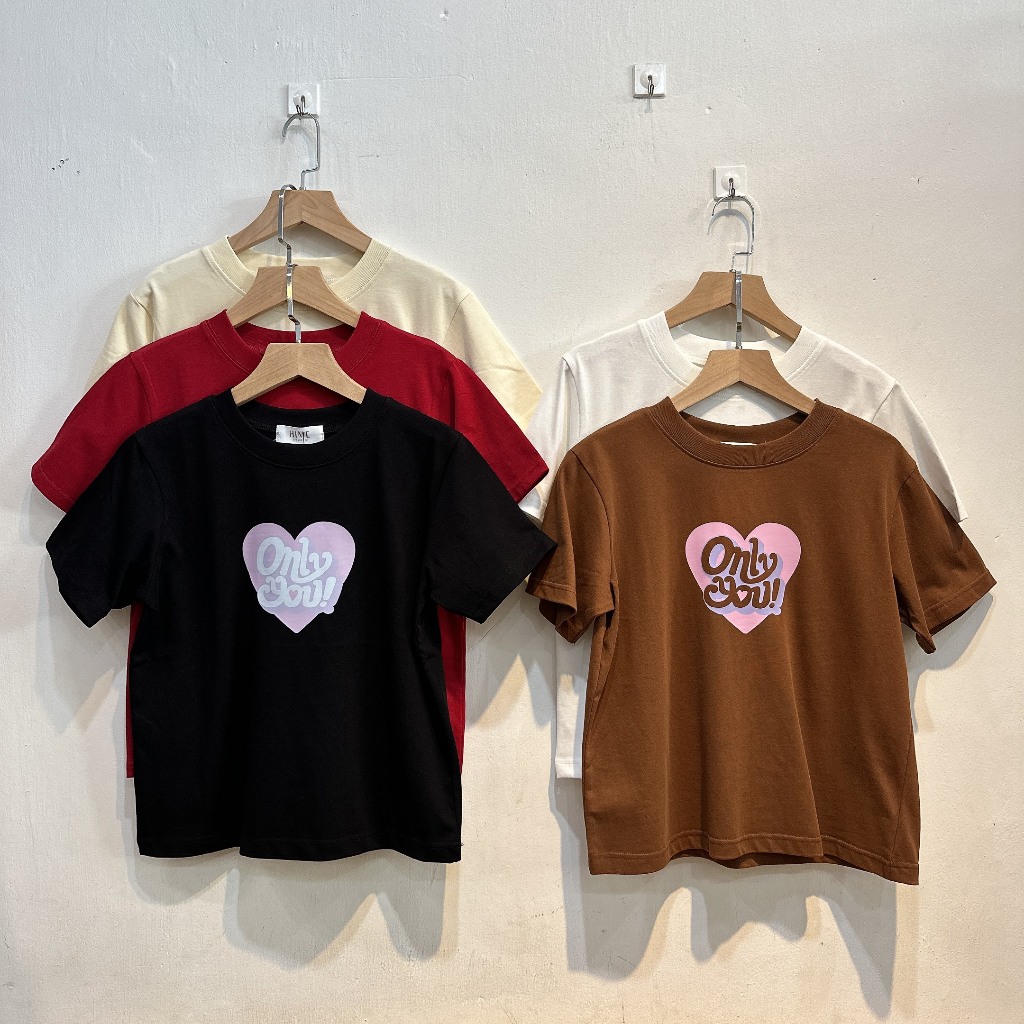 [เสื้อผ้า PORO] ยางยืด babytee 6838 ONLY YOU