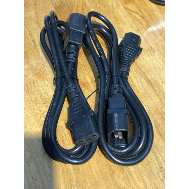 สายไฟ C13 - C14, 10A, 250V, แกนทองแดง 100%, 3x0.75mm2, สาย 1.8m แท้