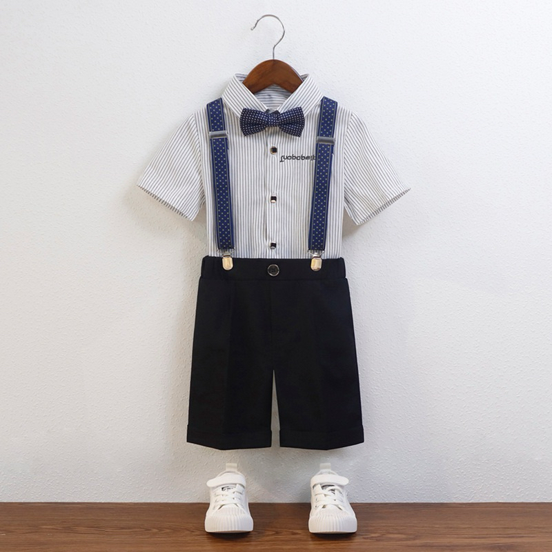 Dude SET สําหรับเด็กพร้อมเข็มขัดโบว์และกางเกง