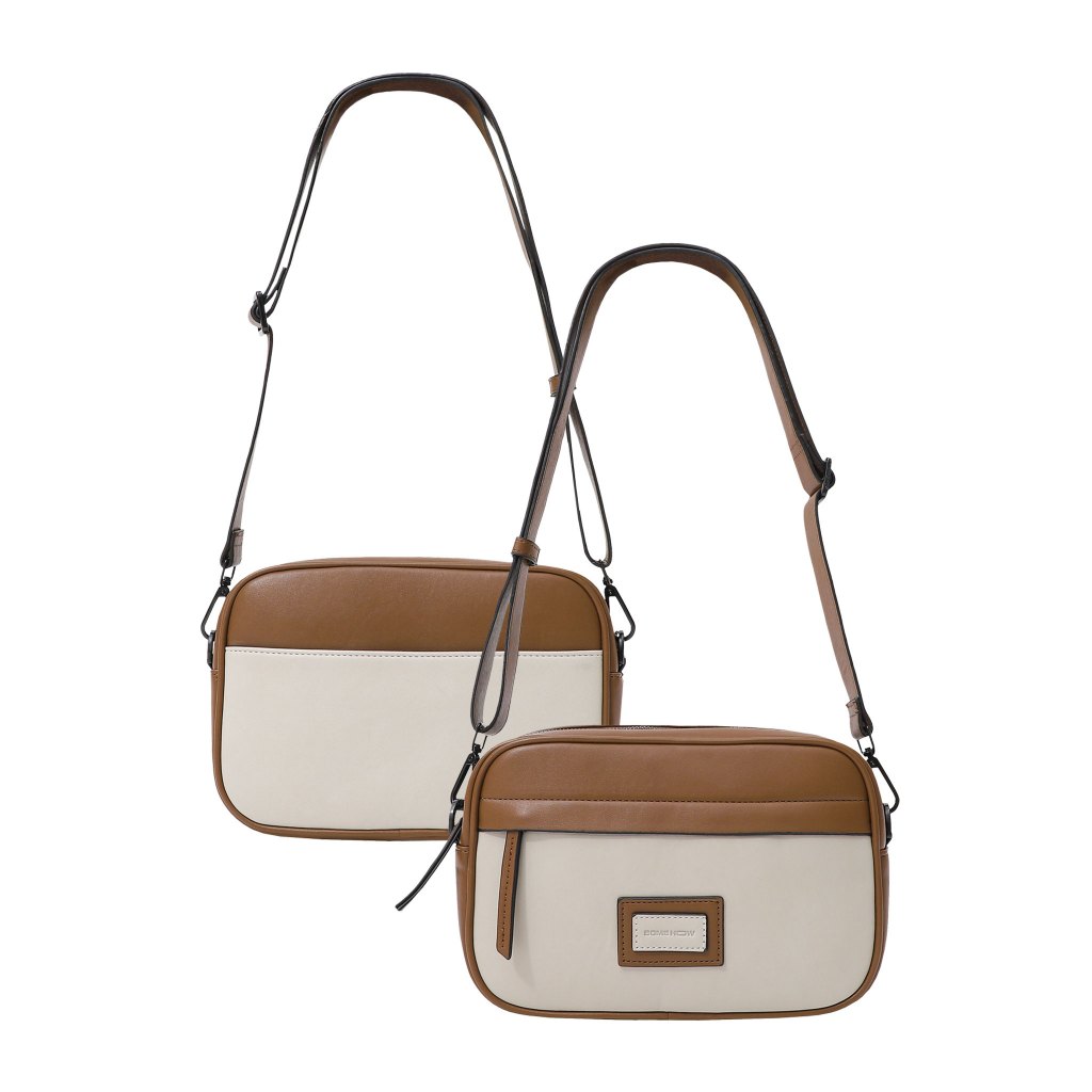 กระเป๋าสะพายข้างผู้ชาย Scott Form Black Grey ผ้าหนัง PU ใส่สบาย TU0009,SOMEHOW