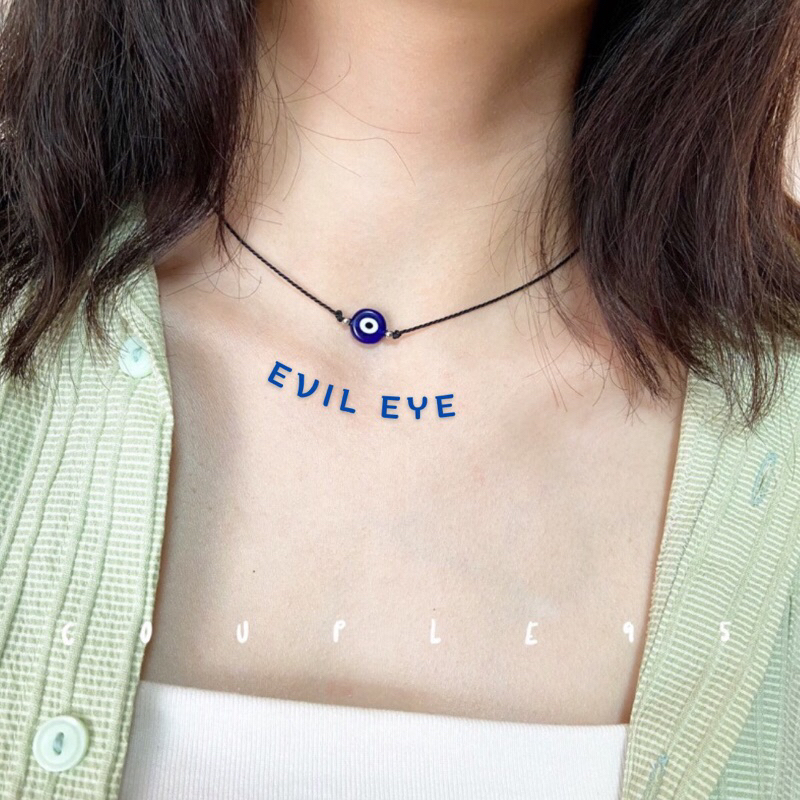 สร้อยคอ Evil Eye - วัสดุแก้ว