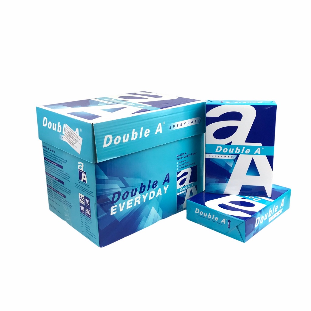 กระดาษ Double A 148x210 มม. 70 แกรม / 80 แกรม A5