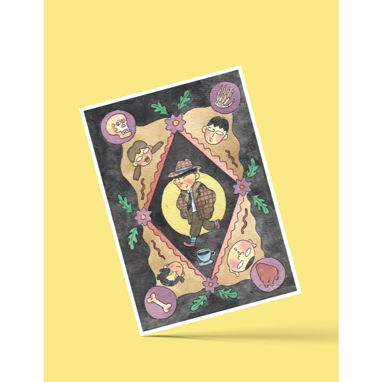 โปสการ์ด - Ten Oclock Flower Town - ฝรั่งนักสืบ