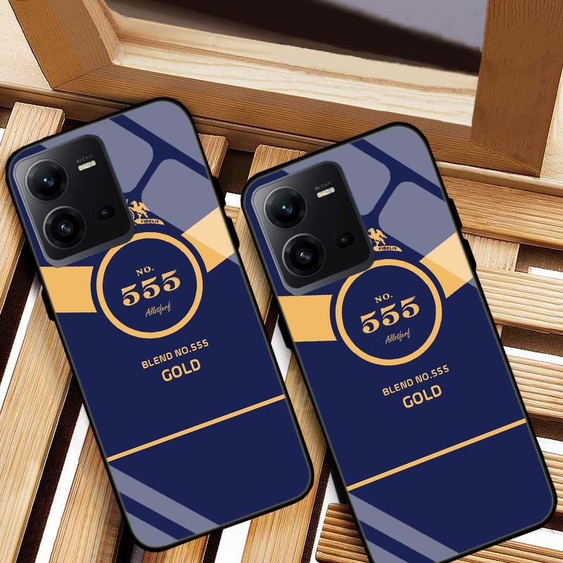 เคสสําหรับ VIVO V25 5G, V25E 5G, V25 PRO FIGURE 555 PREMIUM TEMPERED GLASS BACK