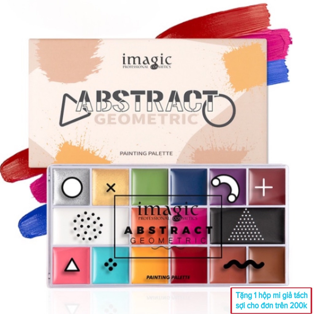 IMAGIC จินตนาการ จานสีสําหรับใบหน้าสําหรับเครื่องแต่งกายฮาโลวีนและแต่งหน้าโดดเด่น