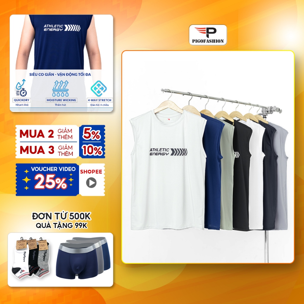 Coolmax Mens TankTop เสื้อกีฬา coolmax เย็นสบาย ระบายอากาศได้ดี ZONADO ZASN02