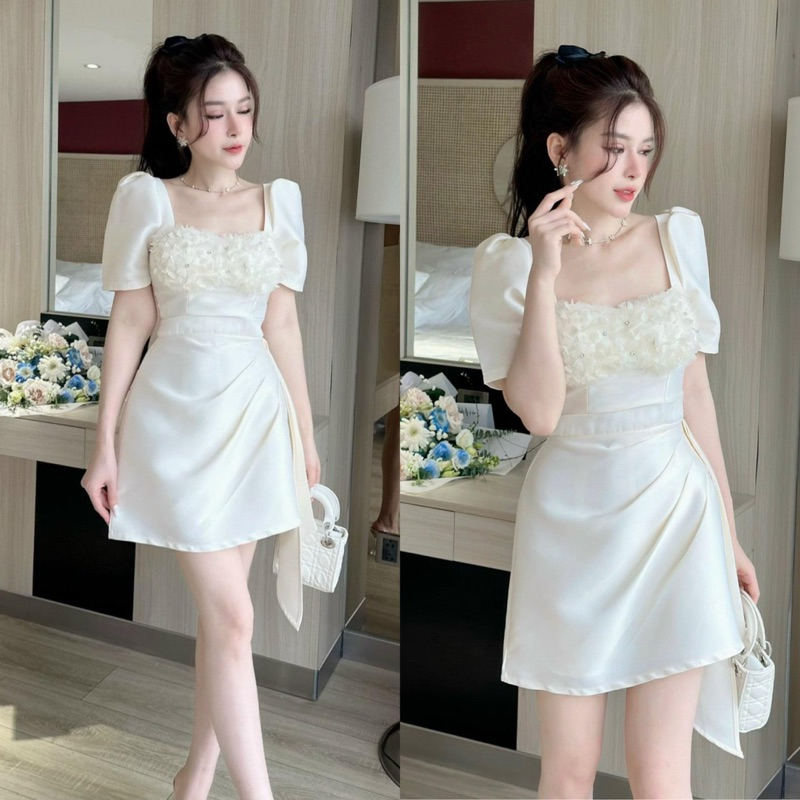 V2165 WHITE LADY DRESS ชุดดีไซน์สําหรับงานปาร์ตี้ PROM YEAR PROM