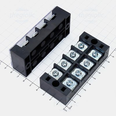 [2 ชิ้น]- TB-4504 สะพานไฟฟ้า, เทอร์มินัลบล็อกตู้ไฟฟ้า 4 เสา 45A 600V ขนาดสายไฟ 0.5-4mm2 TechZone Vie