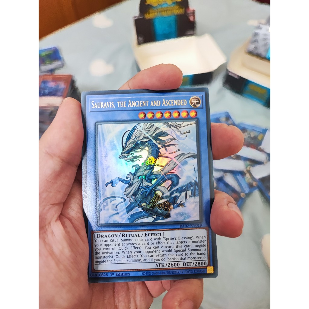 [YFS] การ์ด 1 ใบ PKM/Yugioh TCG Sauravis โบราณและ Ascended - RA02-EN019