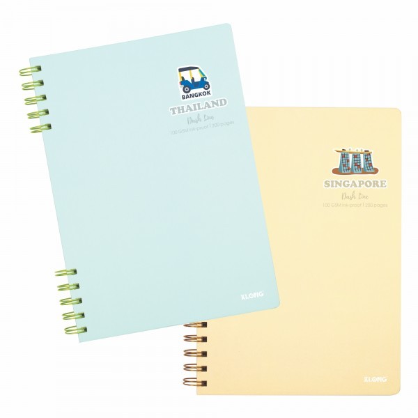 XO [COMBO 3/1] หนังสือสปริงคู่ Dash Line A5/ B5 120/ 200 หน้า 100/76; MS: 507, 502, 506
