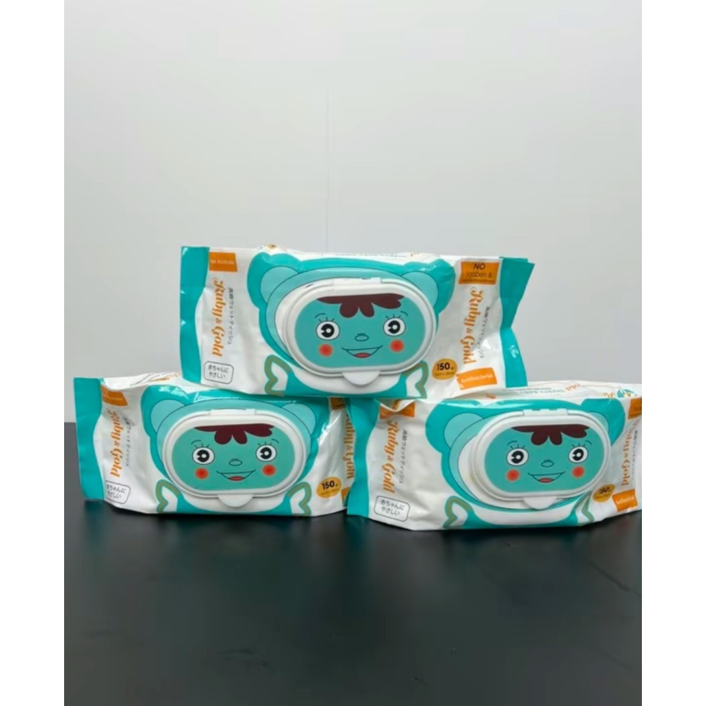 [ GIFT ] RUBY BEAR WET TISSUE & GOLD SAFE ODORLESS 250G